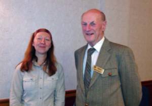 Nikki Macdonald, education officer and Professor Robert Crawford